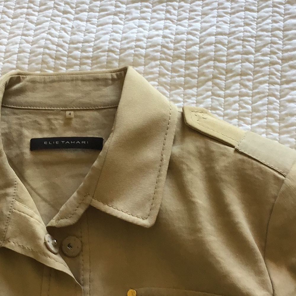 Elie Tahari Linen Blazer - Picture 6 of 6